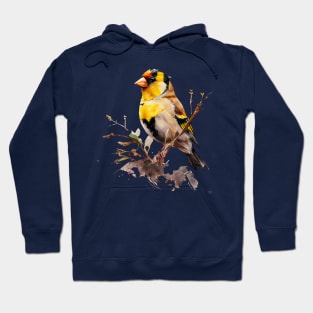 Goldfinch Bird On A Tree Hoodie